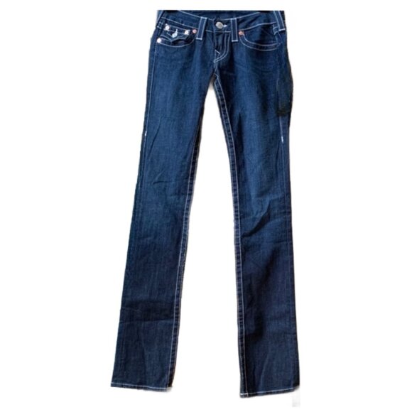 True Religion World Tour Joey Super T Memphis Blue Wash Denim Jeans, Size 29 - Picture 6 of 10